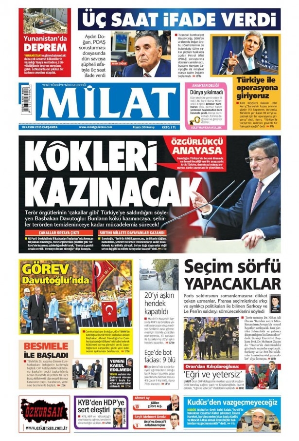 17 Kasım 2015 gazete manşetleri 8