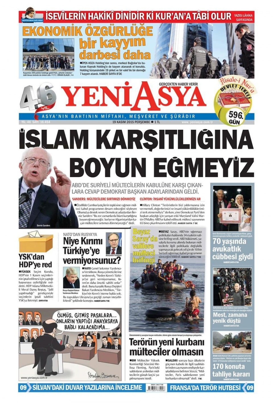 19 Kasım 2015 gazete manşetleri 26