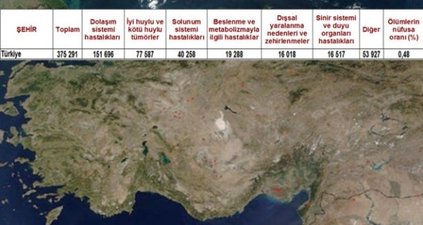 Ölüm oranlarının en yüksek olduğu iller 1