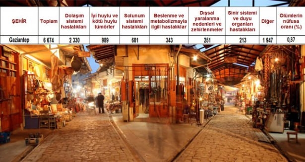 Ölüm oranlarının en yüksek olduğu iller 16