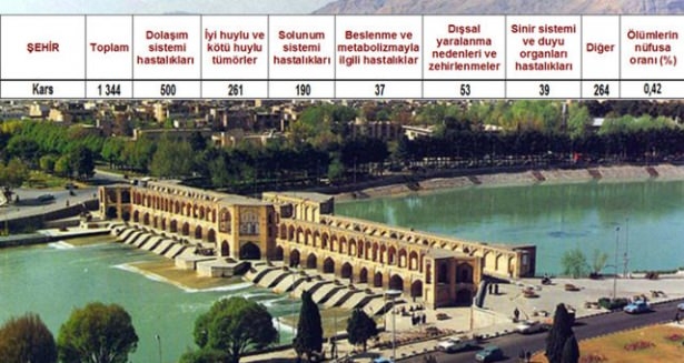 Ölüm oranlarının en yüksek olduğu iller 21