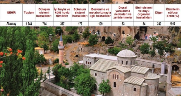 Ölüm oranlarının en yüksek olduğu iller 22