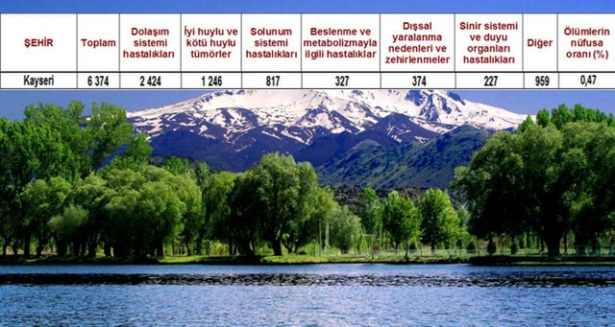 Ölüm oranlarının en yüksek olduğu iller 28