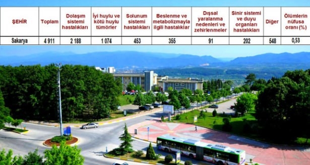 Ölüm oranlarının en yüksek olduğu iller 38