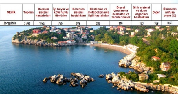 Ölüm oranlarının en yüksek olduğu iller 51