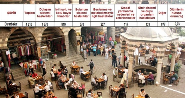 Ölüm oranlarının en yüksek olduğu iller 6