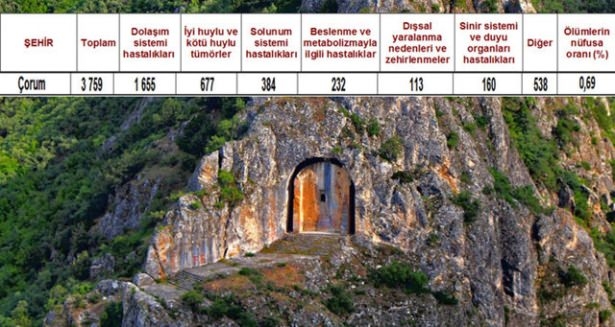 Ölüm oranlarının en yüksek olduğu iller 69