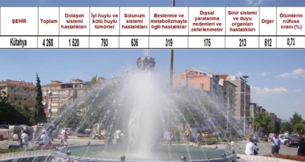 Ölüm oranlarının en yüksek olduğu iller 71