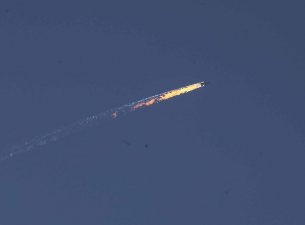 Suriye sınırında uçak düştü 2