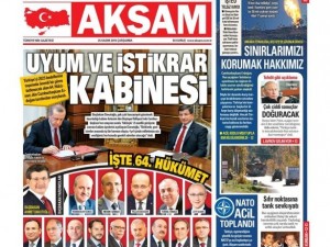 25 Kasım 2015 gazete manşetleri