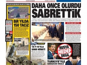26 Kasım 2015 gazete manşetleri