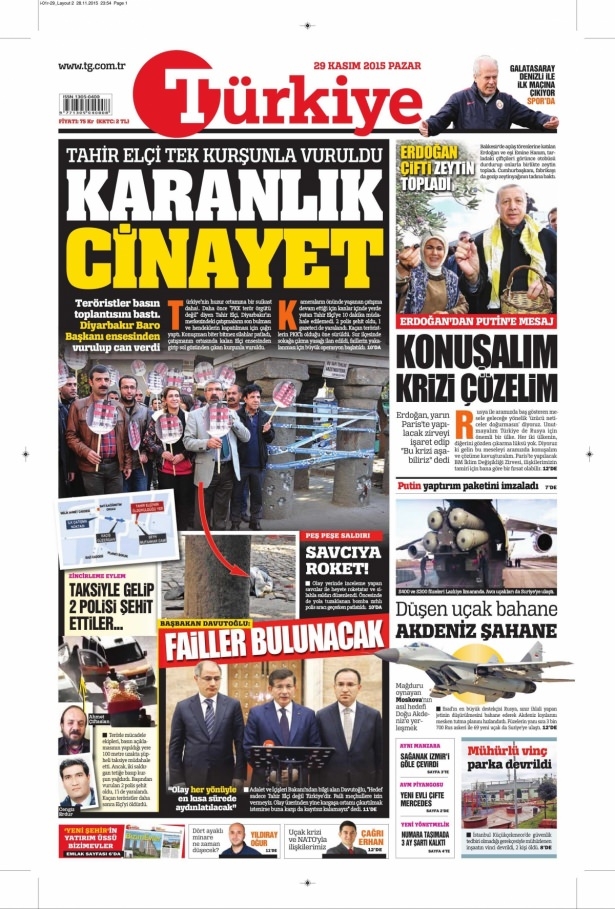 29 Kasım 2015 gazete manşetleri 11