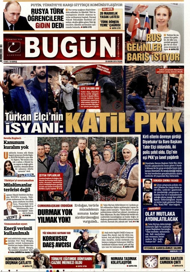 29 Kasım 2015 gazete manşetleri 4