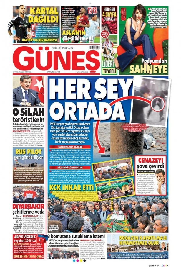 30 Kasım 2015 gazete manşetleri 5