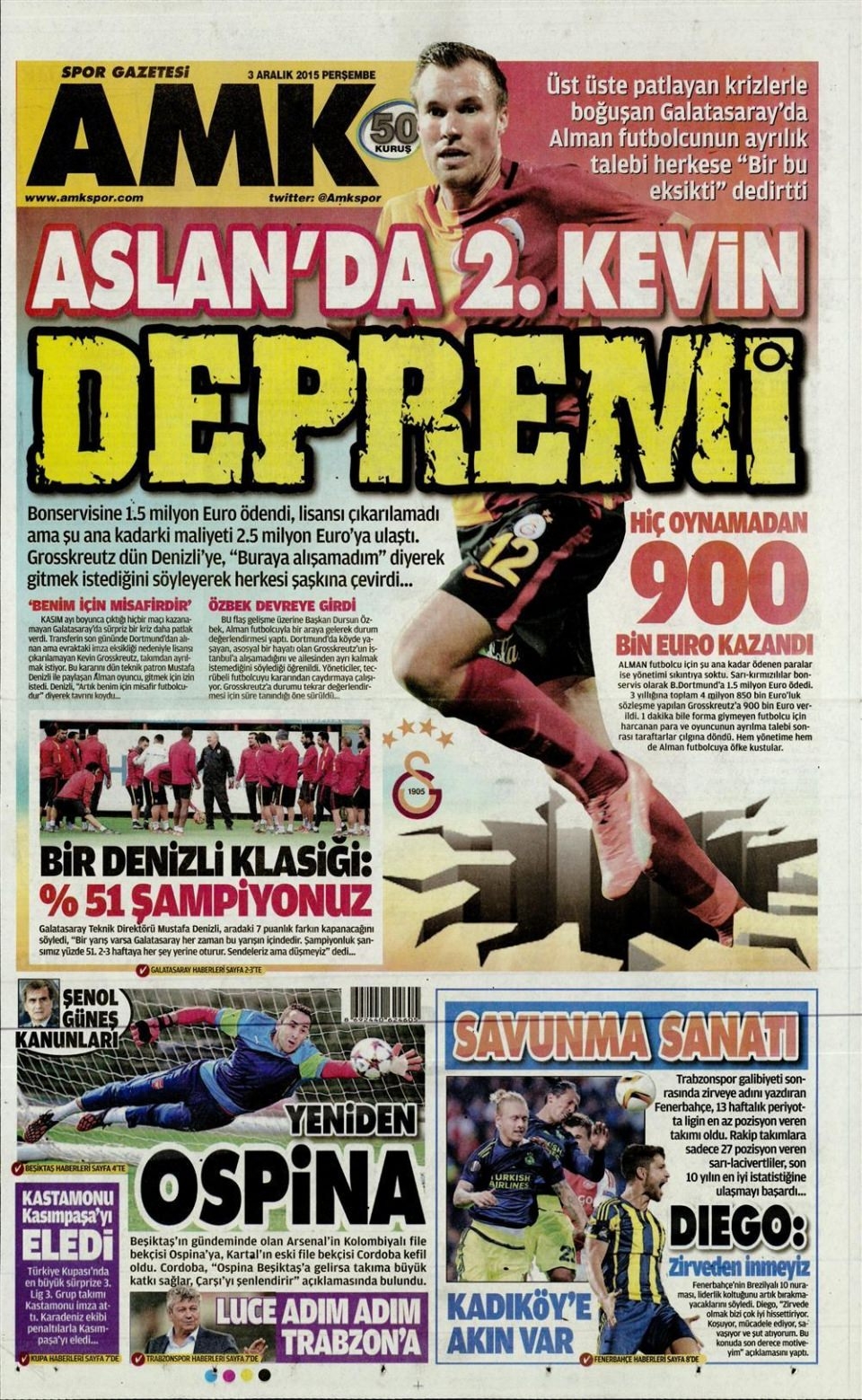 3 Aralık 2015 gazete manşetleri 30