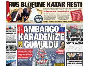 3 Aralık 2015 gazete manşetleri