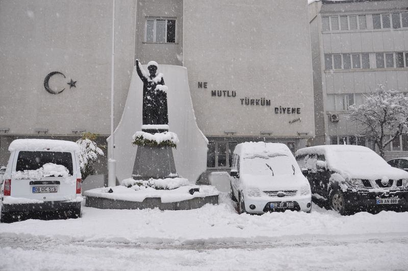 Türkiye'den kar manzaraları 35