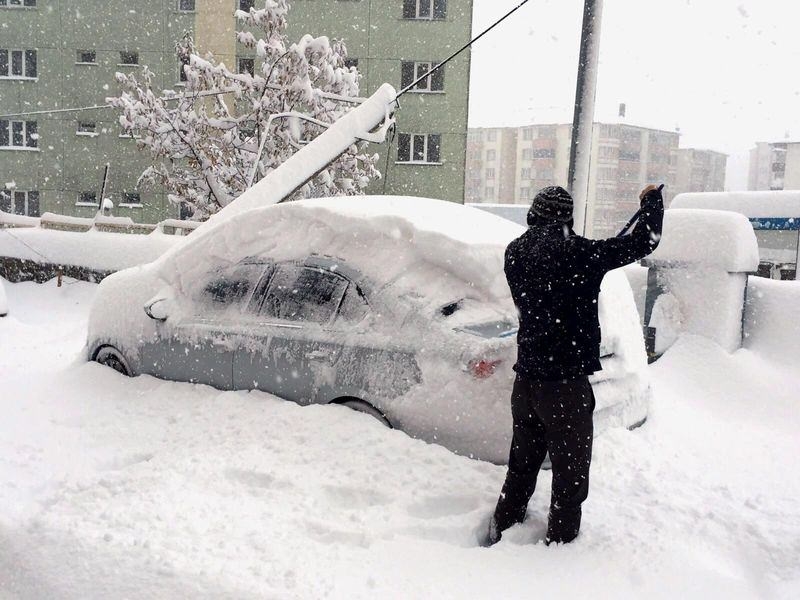 Türkiye'den kar manzaraları 45