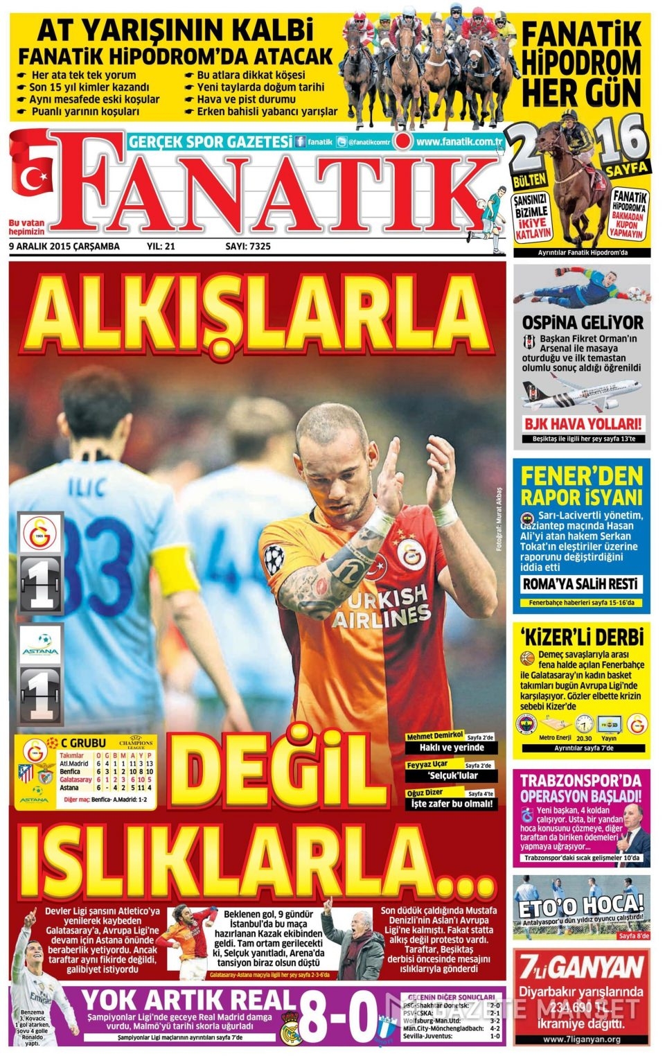 9 Aralık 2015 gazete manşetleri 3