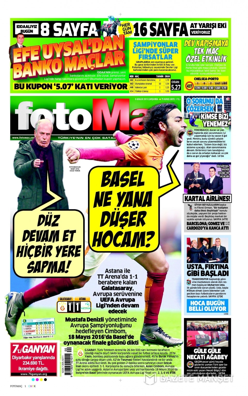 9 Aralık 2015 gazete manşetleri 4