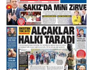 15 Aralık 2015 gazete manşetleri