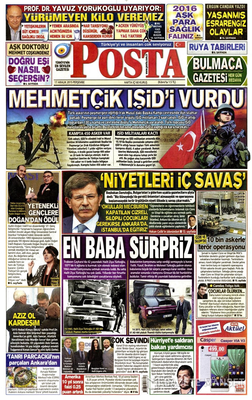 17 Aralık 2015 gazete manşetleri 12