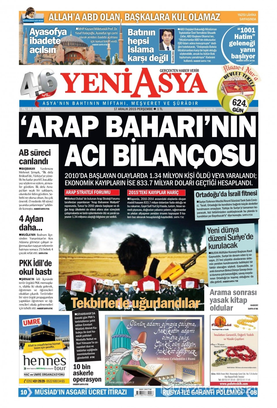 17 Aralık 2015 gazete manşetleri 23