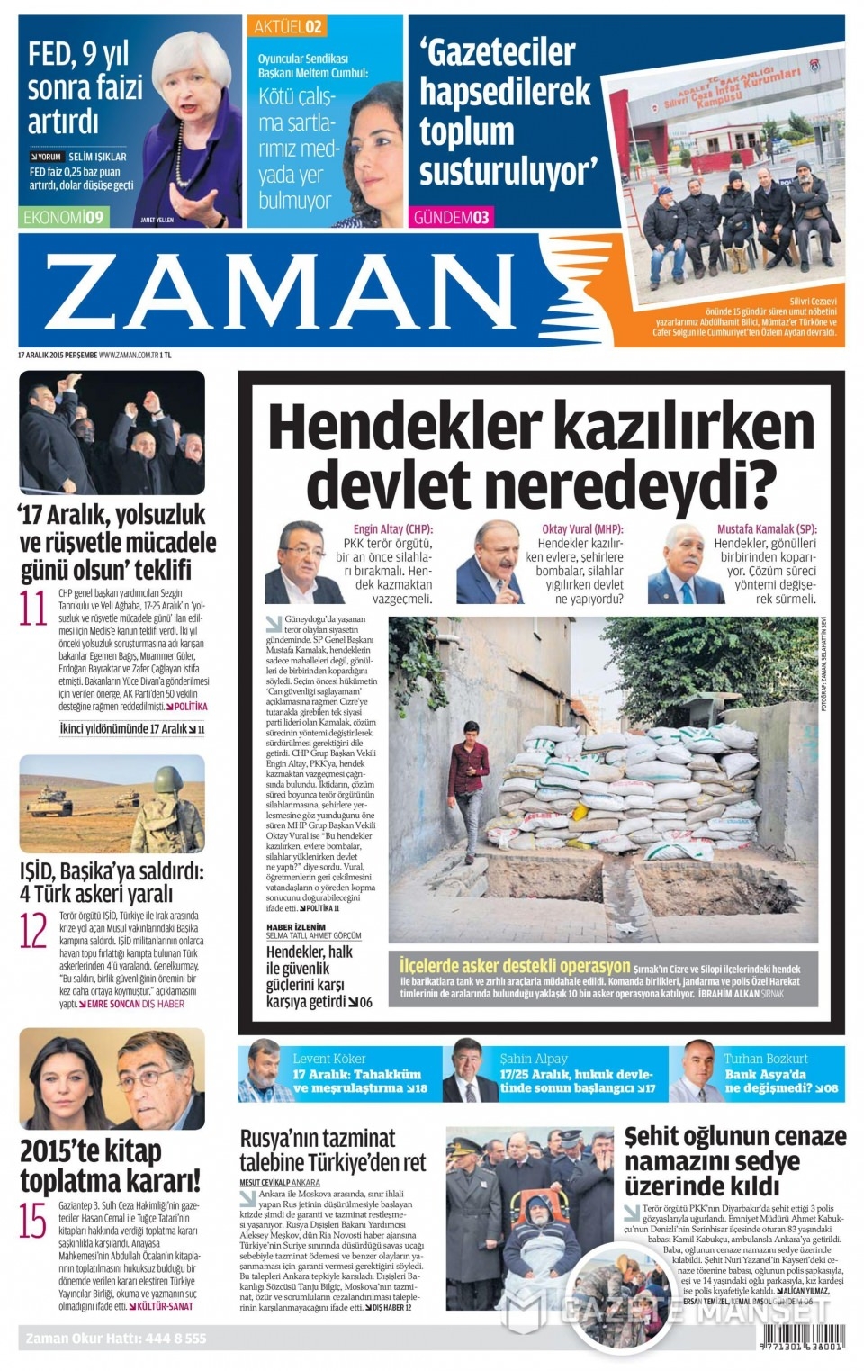 17 Aralık 2015 gazete manşetleri 26