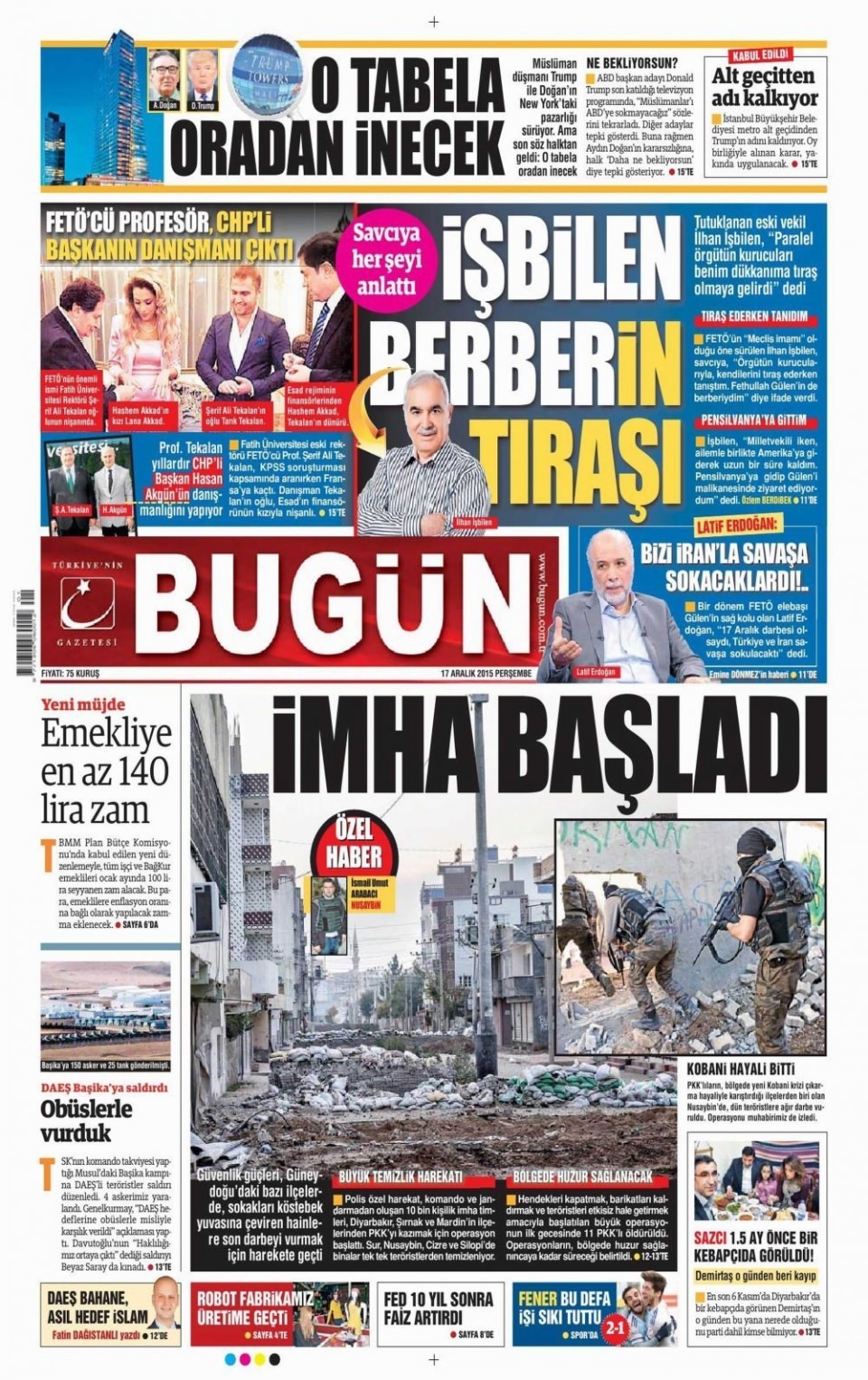 17 Aralık 2015 gazete manşetleri 27