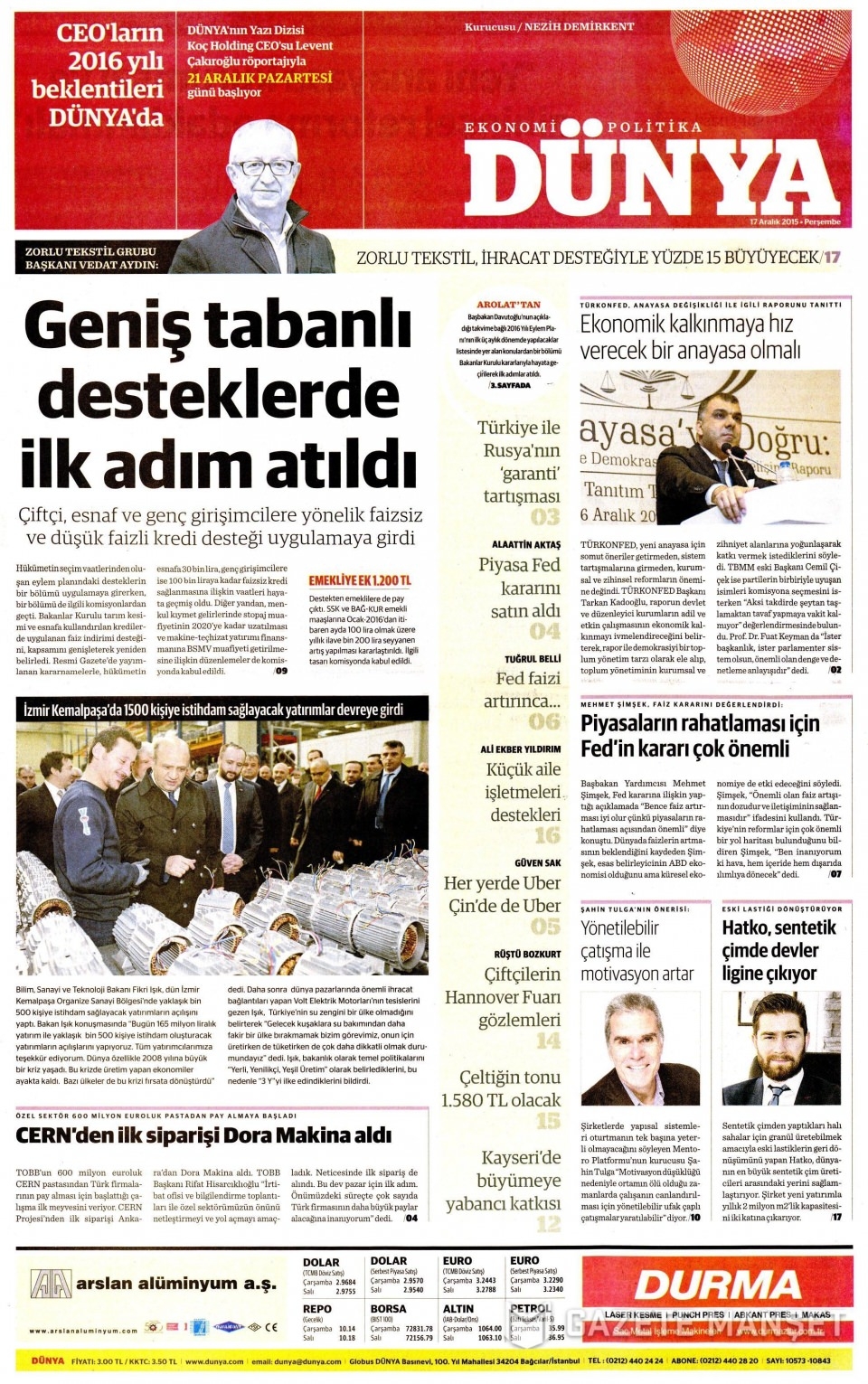 17 Aralık 2015 gazete manşetleri 28