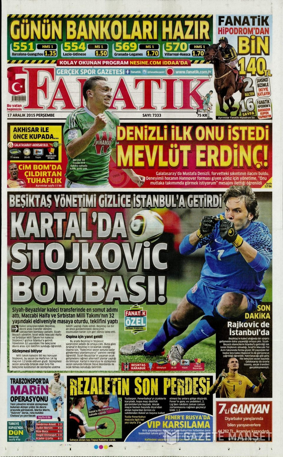 17 Aralık 2015 gazete manşetleri 29