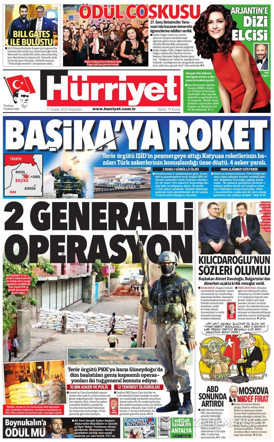 17 Aralık 2015 gazete manşetleri 6