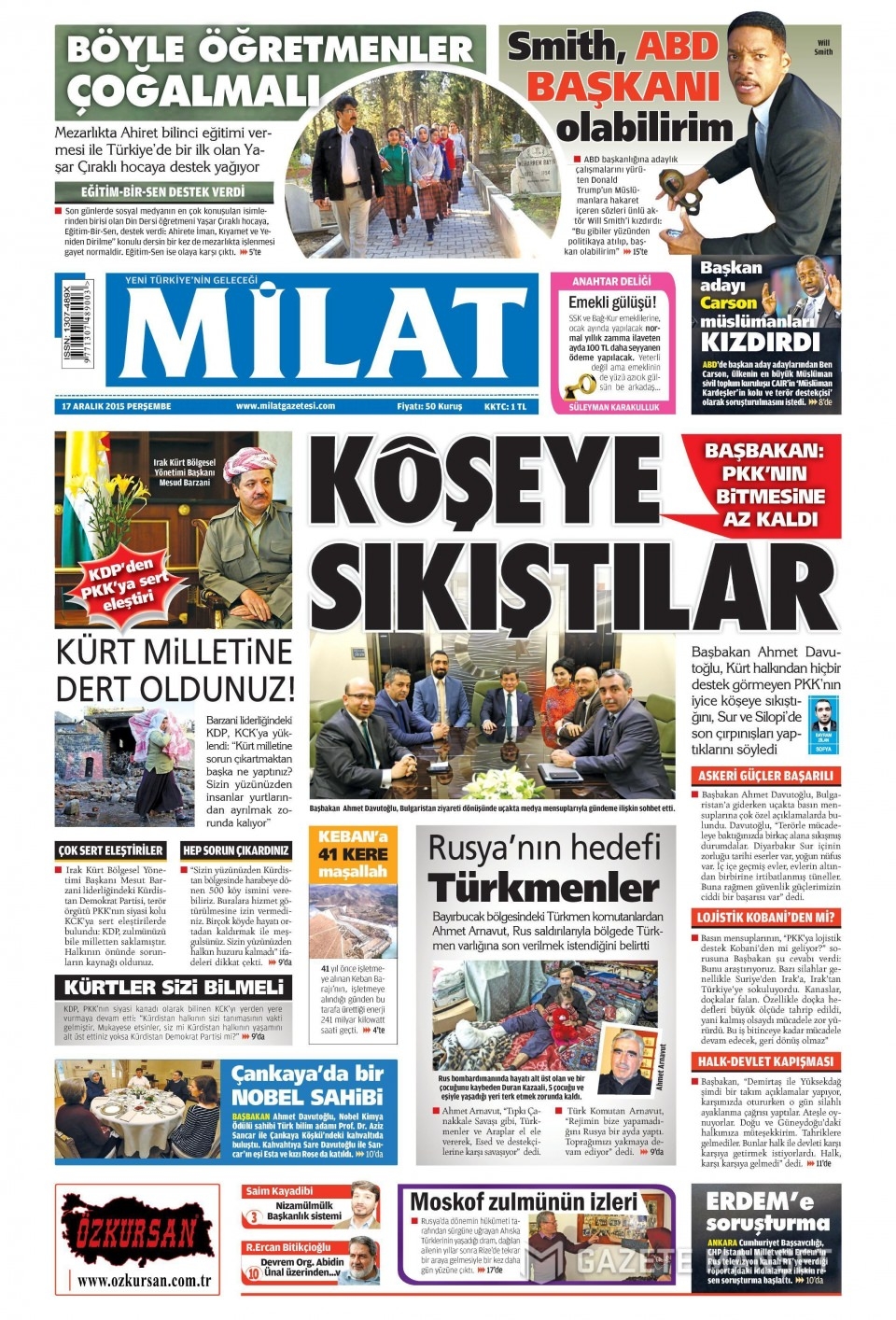 17 Aralık 2015 gazete manşetleri 7