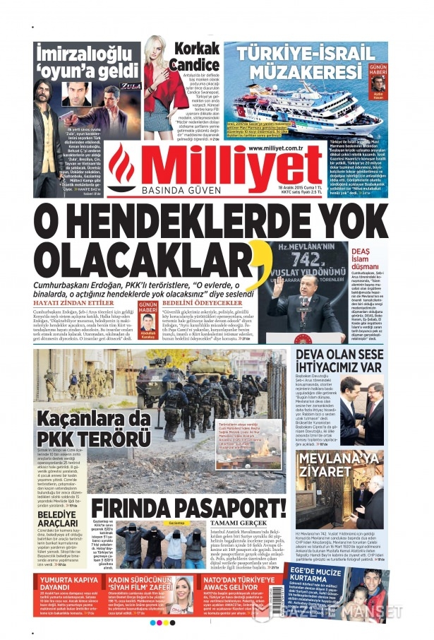 18 Aralık 2015 gazete manşetleri 15