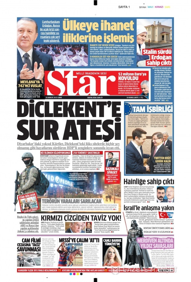 18 Aralık 2015 gazete manşetleri 20