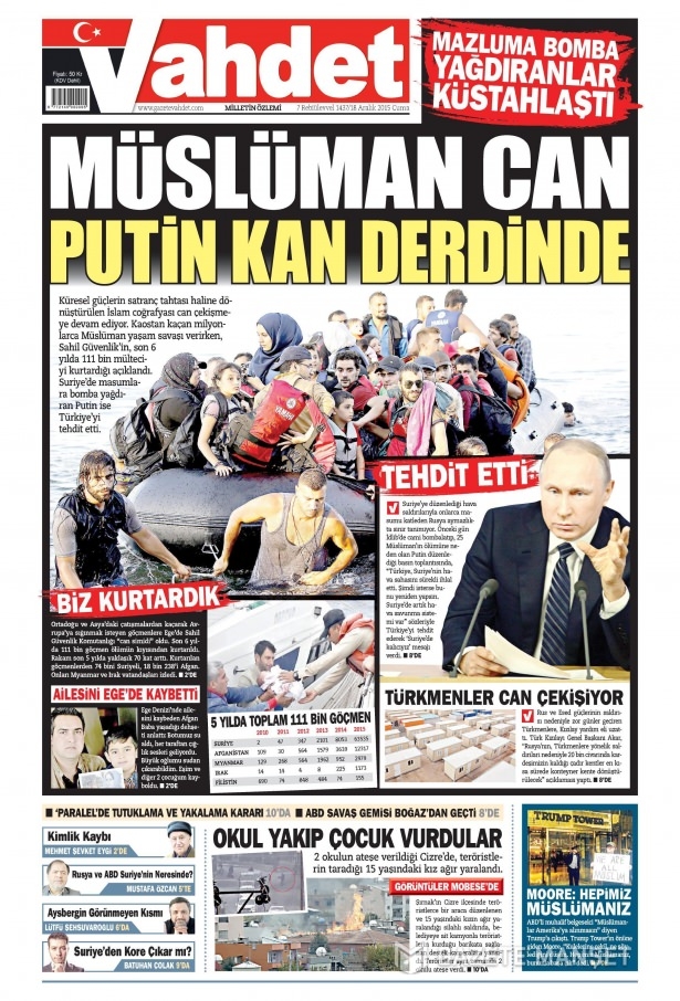 18 Aralık 2015 gazete manşetleri 24