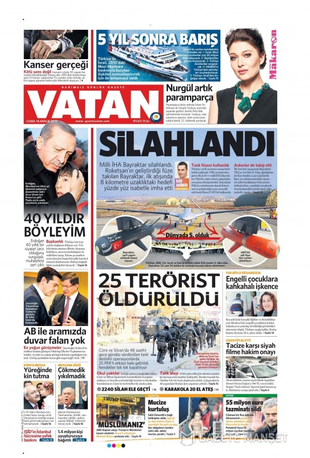 18 Aralık 2015 gazete manşetleri 26