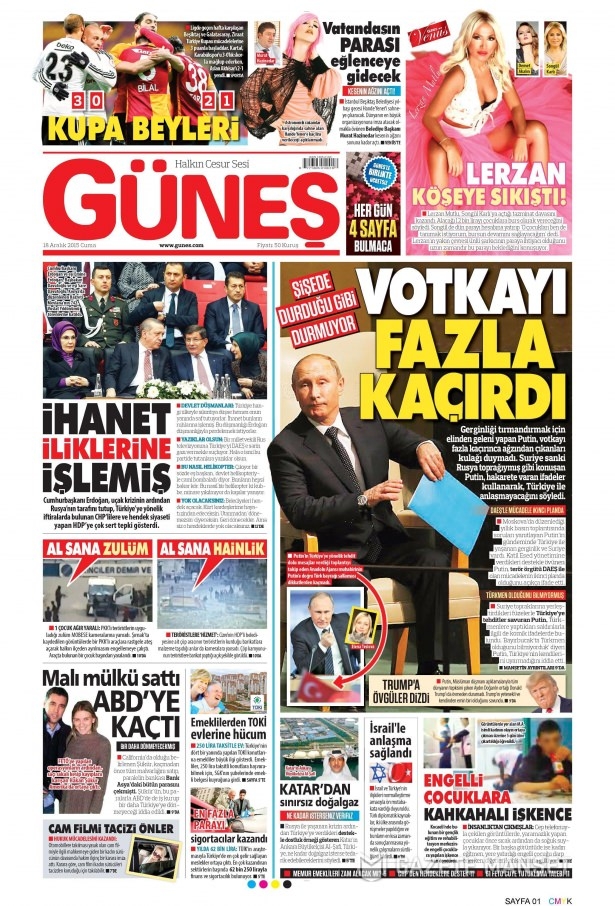 18 Aralık 2015 gazete manşetleri 9
