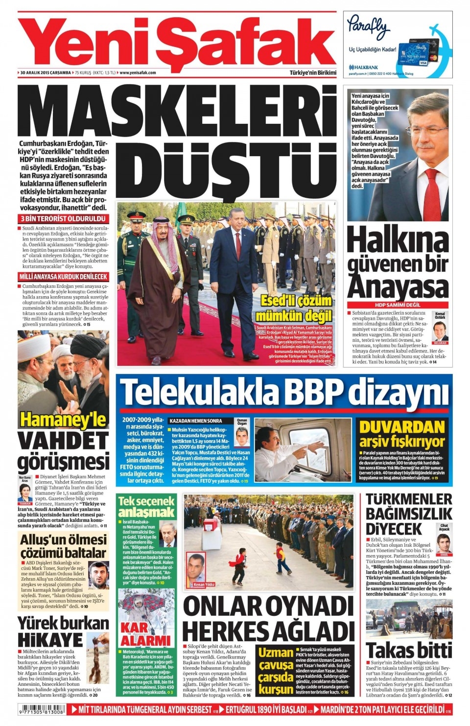 30 Aralık 2015 gazete manşetleri 34