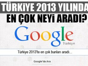 Türkiye 2013'te en çok neyi aradı?