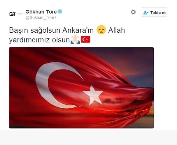 Spor dünyasından Ankara'daki saldırıya büyük tepki! 14