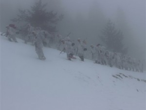 "Özel komando"lar Ilgaz Dağı'nda kış eğitiminde