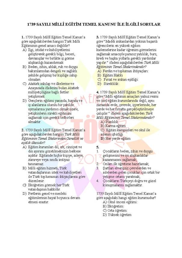 Müdür Yardımcılığı Sınavı Soru Bankası 1739 1