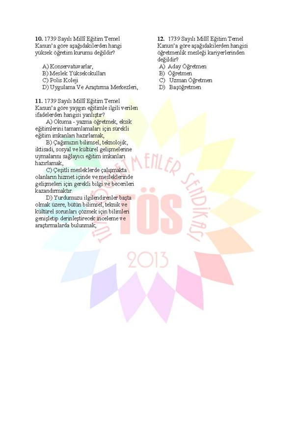 Müdür Yardımcılığı Sınavı Soru Bankası 1739 3