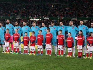 Avusturya-Türkiye maçından kareler