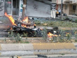 Sancaktepe'de askeri kışla karşısında patlama