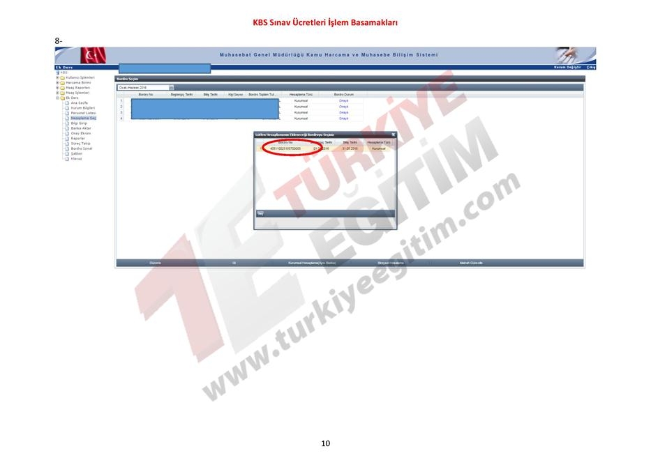KBS Sınav Ücretleri İşlem Basamakları 10