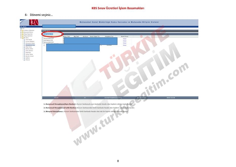 KBS Sınav Ücretleri İşlem Basamakları 8