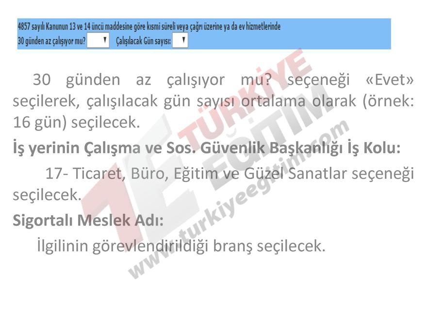 Ücretli Öğretmen İşe Giriş ve İşten Ayrılış İşlemleri Nasıl yapılacak? 11