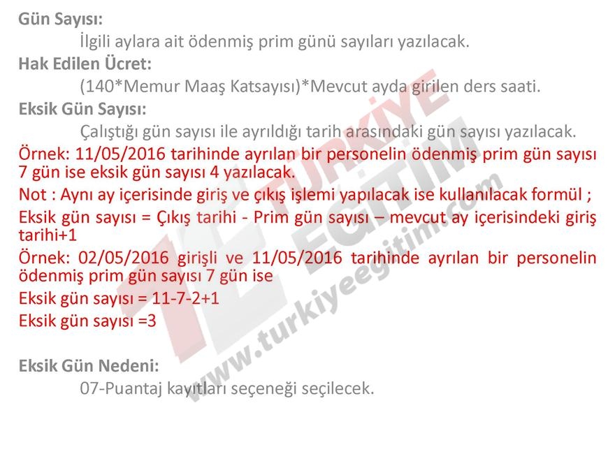 Ücretli Öğretmen İşe Giriş ve İşten Ayrılış İşlemleri Nasıl yapılacak? 19